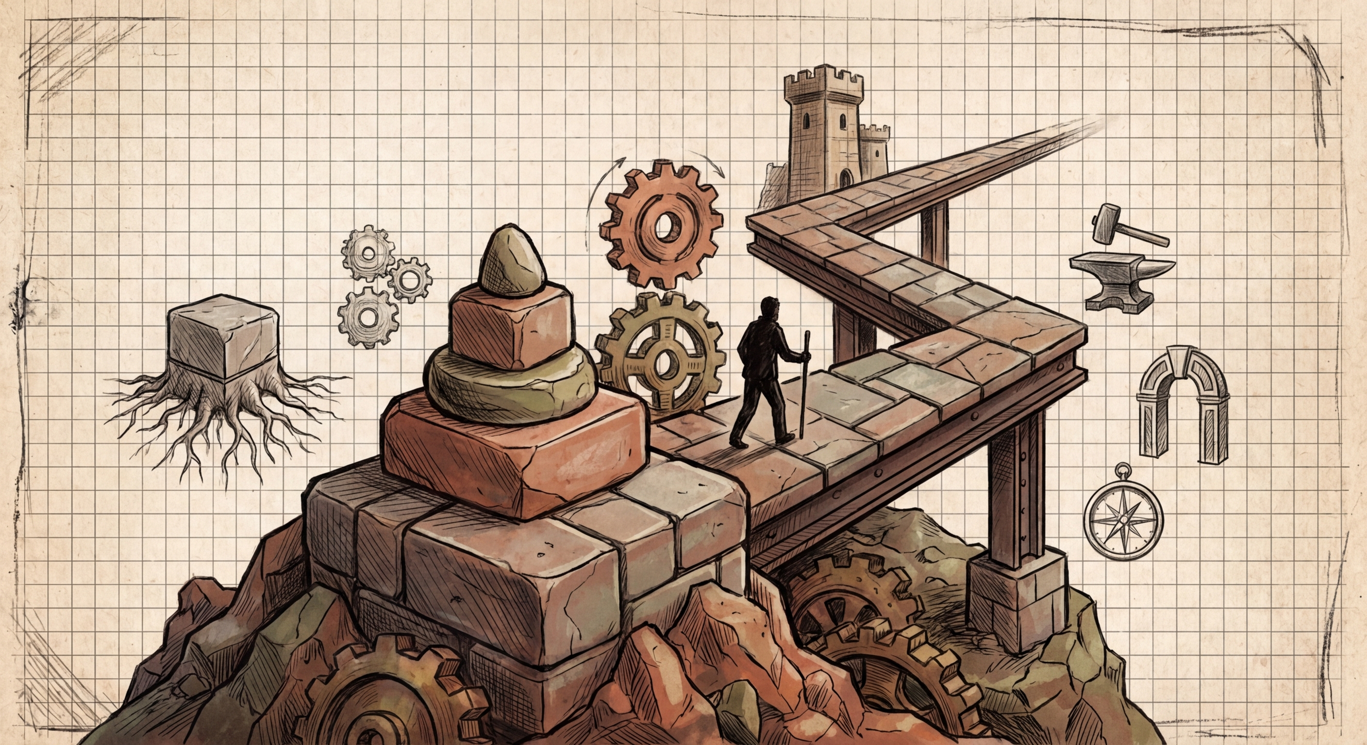 Earth element illustration for instincts subpage.