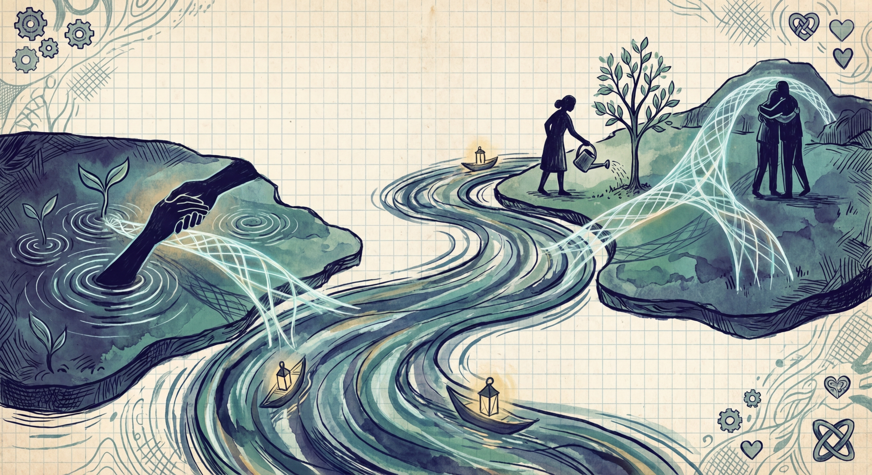 Water element illustration for instincts subpage.